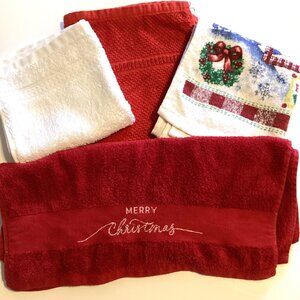 Bundle of Kitchen Bathroom Hand Guest Towels Tea Towel Linens Home Decor